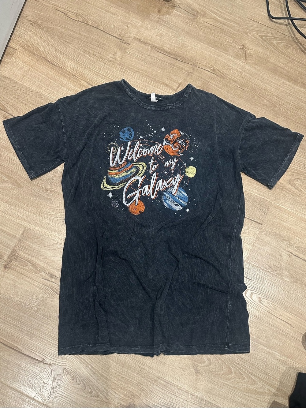 Caution To The Wind Black 'Welcome to my Galaxy' Graphic Tee